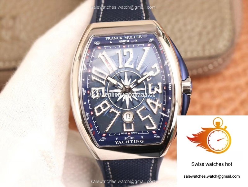 Franck Muller MEN'S Collection V45 SC DT AC BL Yachting ZF Factory Blue Dial 1 Franck Muller MEN'S Collection V45 SC DT AC BL Yachting ZF Factory Blue Dial 1