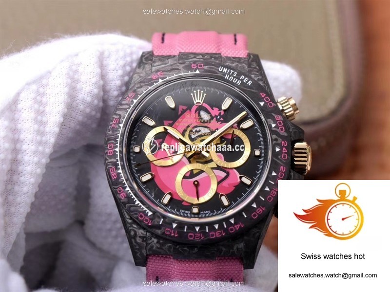 Rolex Daytona Cosmos Chronograph Carbon Fiber Edition Pink Exploded Dragon Dial 1 Rolex Daytona Cosmos Chronograph Carbon Fiber Edition Pink Exploded Dragon Dial 1