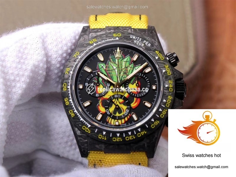 Rolex Daytona Cosmos Chronograph Carbon Fiber Edition Color Skull Dial 1 Rolex Daytona Cosmos Chronograph Carbon Fiber Edition Color Skull Dial 1