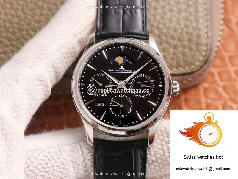 Jaeger-LeCoultre Master Ultra Thin Moon Perpetual Calendar 1308470 V9 Factory Black Dial 1 Jaeger-LeCoultre Master Ultra Thin Moon Perpetual Calendar 1308470 V9 Factory Black Dial 1