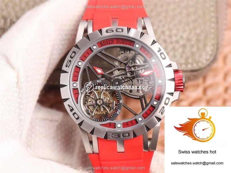 JB Factory Roger Dubuis Excalibur Spider Carbon Skeleton Flying Tourbillon RDDBEX0572 Transparent Version 1 JB Factory Roger Dubuis Excalibur Spider Carbon Skeleton Flying Tourbillon RDDBEX0572 Transparent Version 1