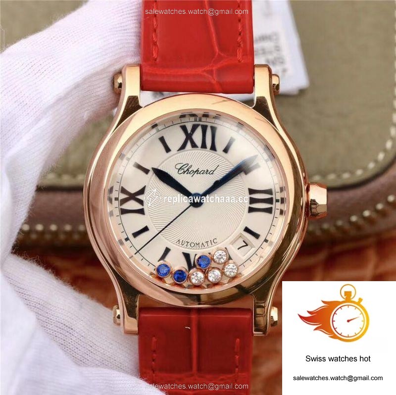 Chopard Happy Sport 36MM Automatic Rose Gold Diamonds YF Factory 274808-5001 Rad 1 Chopard Happy Sport 36MM Automatic Rose Gold Diamonds YF Factory 274808-5001 Rad 1