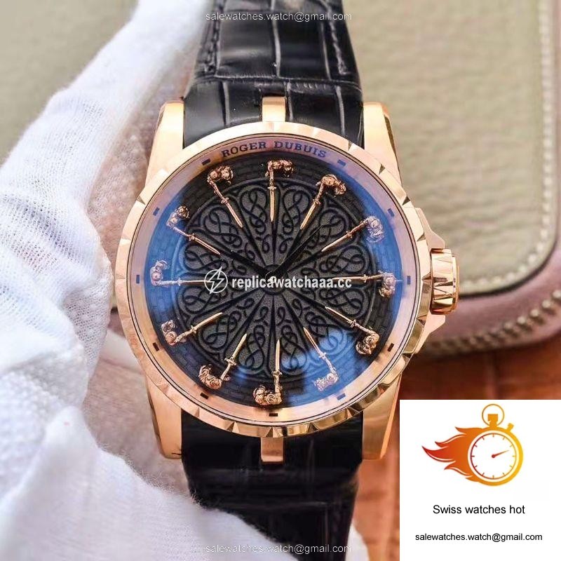ZF Factory Roger Dubuis Excalibur Knights Of The Round Table II RDDBEX0511 Rose Gold 1 ZF Factory Roger Dubuis Excalibur Knights Of The Round Table II RDDBEX0511 Rose Gold 1