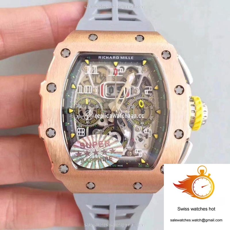 Richard Mille RM011 Felipe Massa Chronograph KV Factory Rose Gold Skeleton Dial 1 Richard Mille RM011 Felipe Massa Chronograph KV Factory Rose Gold Skeleton Dial 1