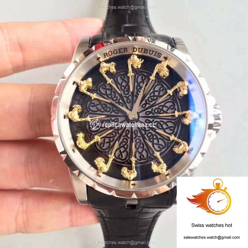 Roger Dubuis Excalibur Knights Of The Round Table II RDDBEX0495 Black Dial 1 Roger Dubuis Excalibur Knights Of The Round Table II RDDBEX0495 Black Dial 1