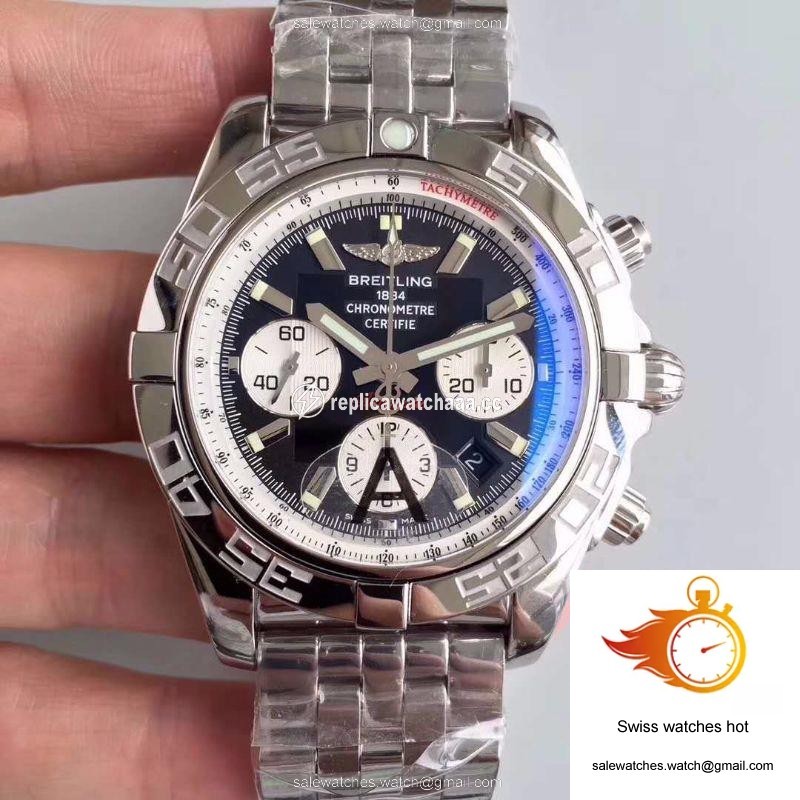 Breitling Chronomat 44MM AB011012/B967/375A GF Factory Dark Blue Dial 1 Breitling Chronomat 44MM AB011012/B967/375A GF Factory Dark Blue Dial 1