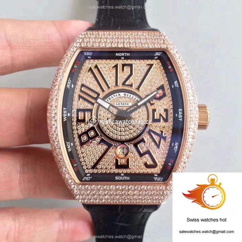 Franck Muller 8880 SC DT Rose Gold Diamond Dial 1 Franck Muller 8880 SC DT Rose Gold Diamond Dial 1