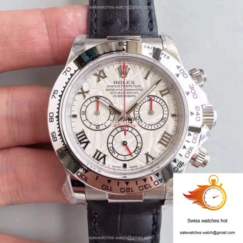 Rolex Daytona Cosmograph 116520 JH Factory Black Leather Strap 1 Rolex Daytona Cosmograph 116520 JH Factory Black Leather Strap 1