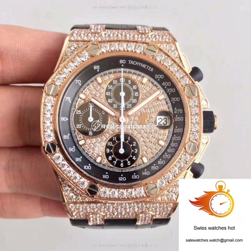 Audemars Piguet Royal Oak Offshore 26067OR.ZZ.D002CR.01 JF Factory V3 Diamond Dial 1 Audemars Piguet Royal Oak Offshore 26067OR.ZZ.D002CR.01 JF Factory V3 Diamond Dial 1