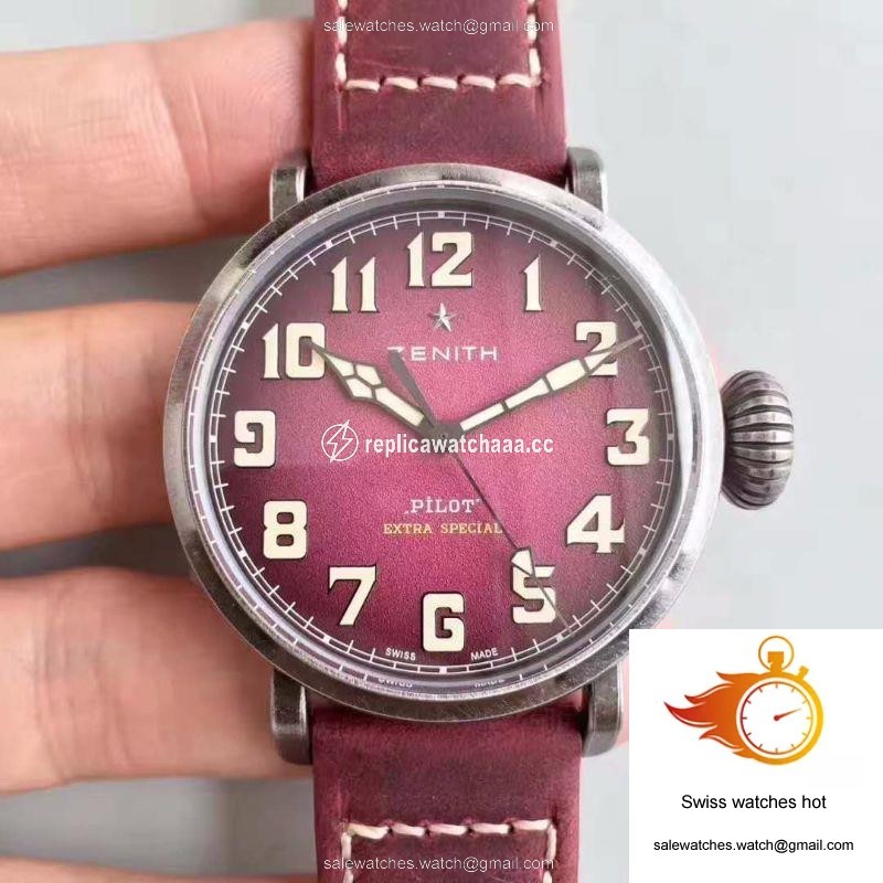 Zenith Pilot Type 20 Extra Special Ton Up 45MM 11.2430.679.21.C801 XF Factory Purple Dial 1 Zenith Pilot Type 20 Extra Special Ton Up 45MM 11.2430.679.21.C801 XF Factory Purple Dial 1
