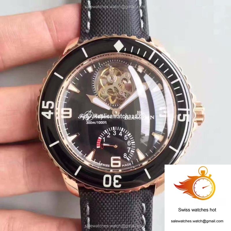 Blancpain Fifty Fathoms Tourbillon 5025-3630-52A Rose Gold Black Dial 1 Blancpain Fifty Fathoms Tourbillon 5025-3630-52A Rose Gold Black Dial 1