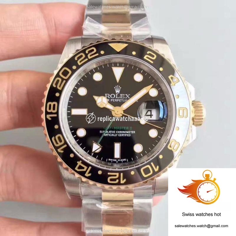Rolex GMT-Master II 116713LN Noob Factory V9 Rose Gold Bezel 1 Rolex GMT-Master II 116713LN Noob Factory V9 Rose Gold Bezel 1