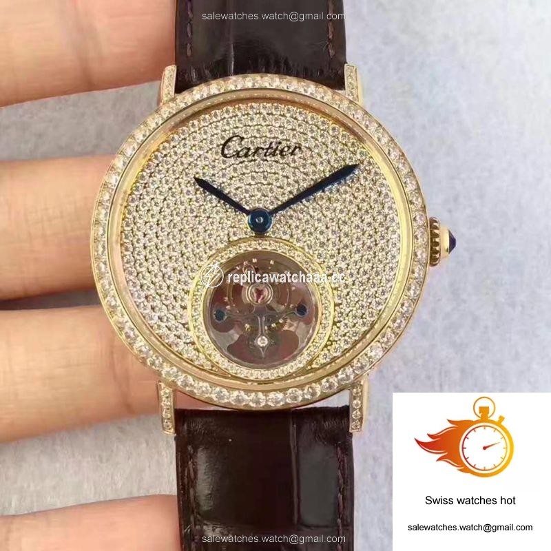 Cartier Rotonde Tourbillon Diamonds Dial 1 Cartier Rotonde Tourbillon Diamonds Dial 1