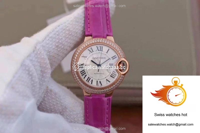 Cartier Ballon Bleu 36MM Rose Gold V9 Factory Silver Dial 1 Cartier Ballon Bleu 36MM Rose Gold V9 Factory Silver Dial 1