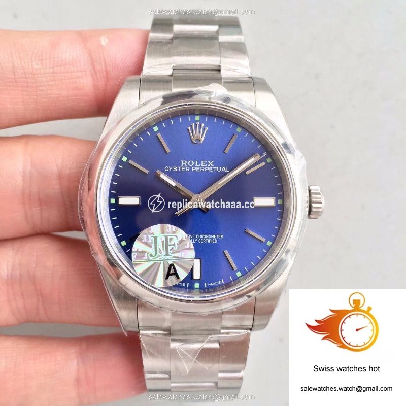 Rolex Oyster Perpetual 39 114300 JF Factory Blue Dial 1 Rolex Oyster Perpetual 39 114300 JF Factory Blue Dial 1