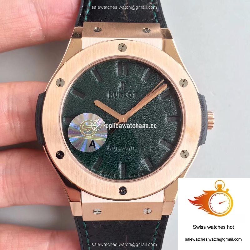 Hublot Classic Fusion Berluti Scritto 511.OX.0500.VR.BER16 JJ Factory V2 Green Dial 1 Hublot Classic Fusion Berluti Scritto 511.OX.0500.VR.BER16 JJ Factory V2 Green Dial 1