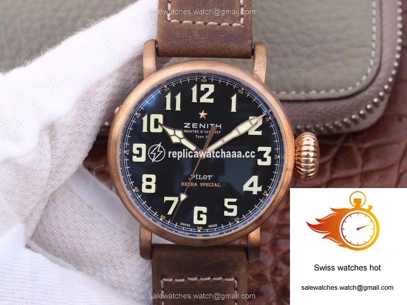 Zenith Pilot Type 20 Extra Special Bronze 29.2430.679.21.C753 XF Factory Black Dial 1 Zenith Pilot Type 20 Extra Special Bronze 29.2430.679.21.C753 XF Factory Black Dial 1