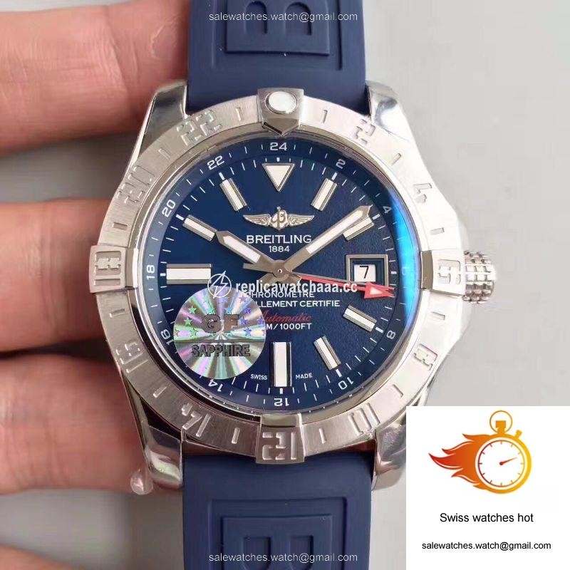 Breitling Avenger II GMT A3239011/BC35/170A GF Factory Blue Dial 1 Breitling Avenger II GMT A3239011/BC35/170A GF Factory Blue Dial 1
