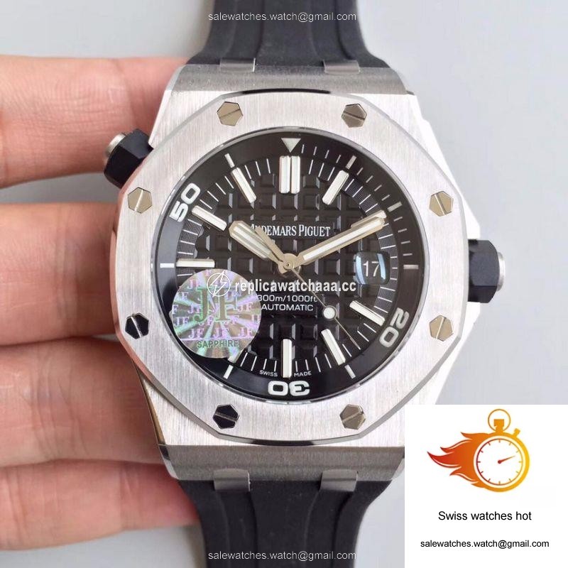 Audemars Piguet Royal Oak Offshore Diver 15710ST.OO.A002CA.01 JF Factory V10 Black Dial 1 Audemars Piguet Royal Oak Offshore Diver 15710ST.OO.A002CA.01 JF Factory V10 Black Dial 1