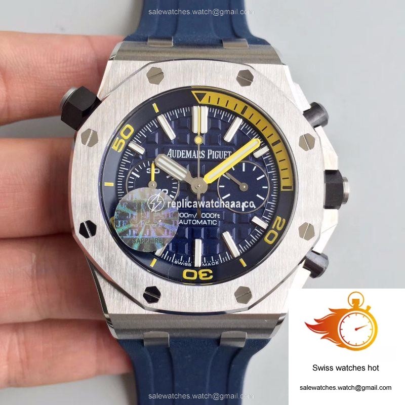 Audemars Piguet Royal Oak Offshore Diver Chronograph 26703ST.OO.A027CA.01 JF Factory Blue Dial 1 Audemars Piguet Royal Oak Offshore Diver Chronograph 26703ST.OO.A027CA.01 JF Factory Blue Dial 1