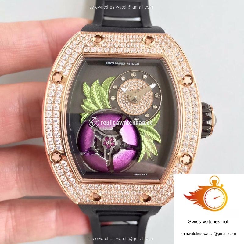 Richard Mille RM19-02 KV Factory Tourbillon Fleur Magnolia Dial 1 Richard Mille RM19-02 KV Factory Tourbillon Fleur Magnolia Dial 1