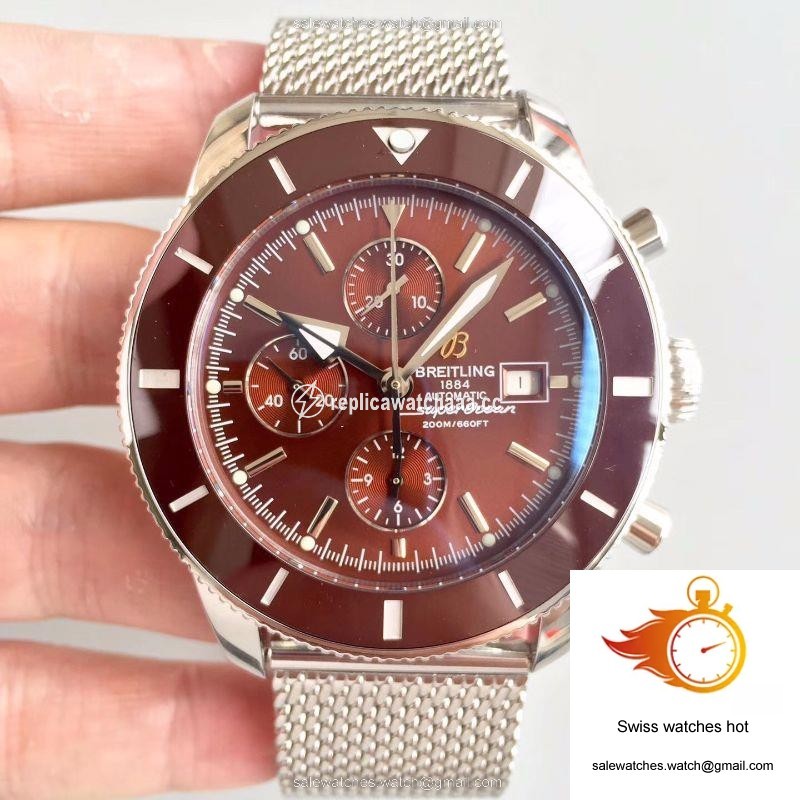 Breitling Superocean Heritage II Chronograph 46 A1331233/Q616/152A GF Factory Chocolate Dial 1 Breitling Superocean Heritage II Chronograph 46 A1331233/Q616/152A GF Factory Chocolate Dial 1