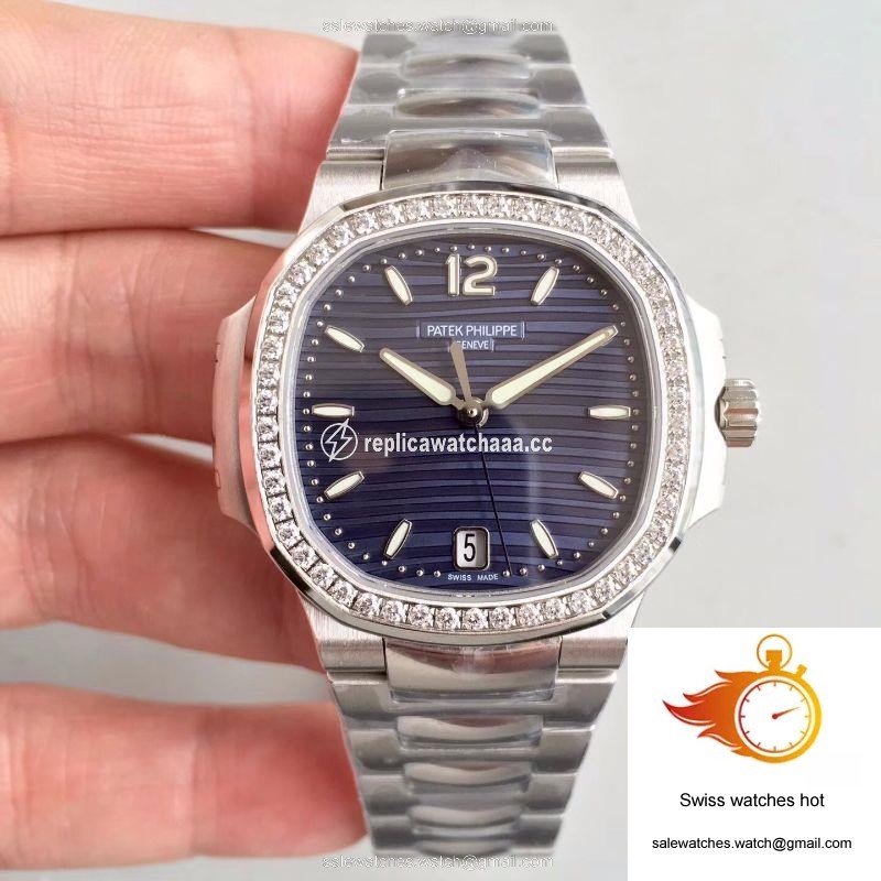 Patek Philippe Nautilus Ladies 7018/1A-010 PF Factory Blue Dial 1 Patek Philippe Nautilus Ladies 7018/1A-010 PF Factory Blue Dial 1