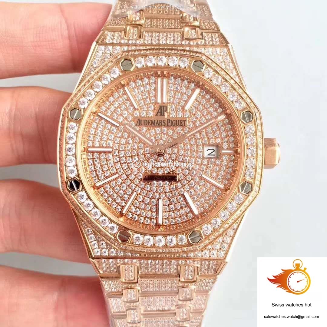 Audemars Piguet Royal Oak Diamond Dial 1 Audemars Piguet Royal Oak Diamond Dial 1