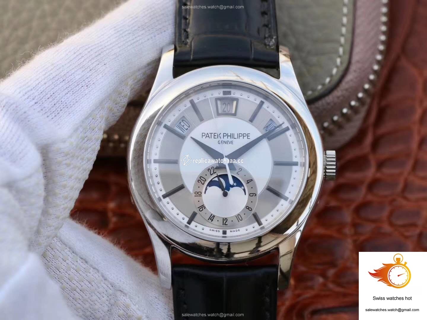 Patek Philippe Annual Calendar 5205G-001 Rhodium Dial 1 Patek Philippe Annual Calendar 5205G-001 Rhodium Dial 1