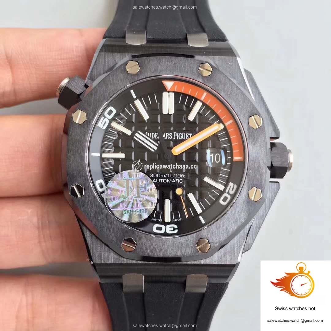 Audemars Piguet Royal Oak Offshore Diver 15707CE.OO.A002CA.01 JF Factory V5 Black Dial 1 Audemars Piguet Royal Oak Offshore Diver 15707CE.OO.A002CA.01 JF Factory V5 Black Dial 1