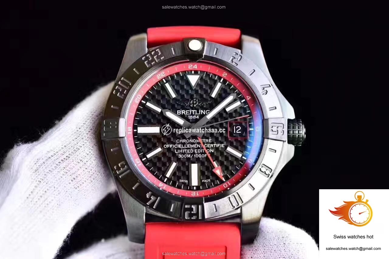 Breitling Avenger II GMT A3239011/BC35/433X/A20BA.1 GF Factory Black Dial 1 Breitling Avenger II GMT A3239011/BC35/433X/A20BA.1 GF Factory Black Dial 1