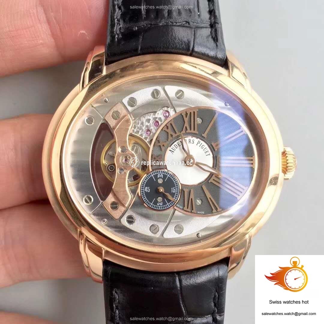 Audemars Piguet Royal Millenary 4101 15350OR.OO.D093CR.01 V9 Factory Skeleton Dial 1 Audemars Piguet Royal Millenary 4101 15350OR.OO.D093CR.01 V9 Factory Skeleton Dial 1