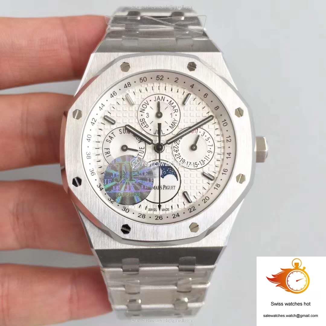 Audemars Piguet Royal Oak Perpetual Calendar 41MM 26574ST.OO.1220ST.01 JF Factory Silver Dial 1 Audemars Piguet Royal Oak Perpetual Calendar 41MM 26574ST.OO.1220ST.01 JF Factory Silver Dial 1