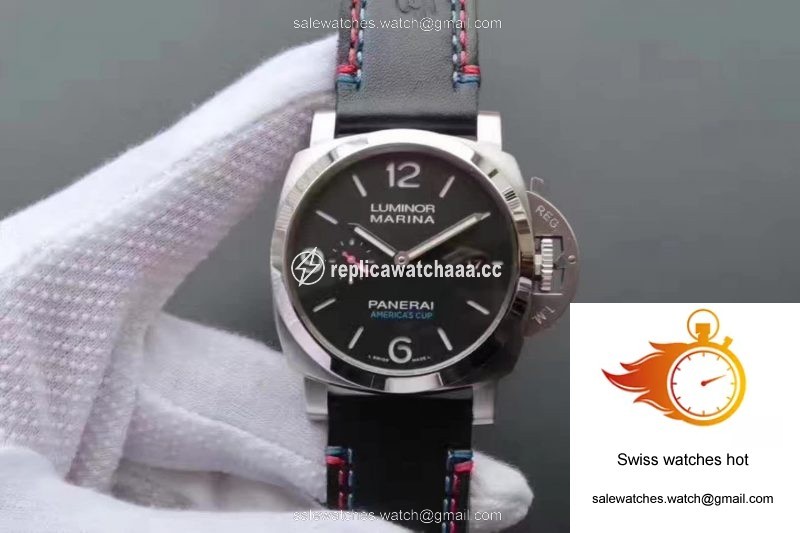 Panerai Luminor Marina 1950 PAM727 Americas Cup 2017 ZF Factory Black Leather Strap Black Dial 1 Panerai Luminor Marina 1950 PAM727 Americas Cup 2017 ZF Factory Black Leather Strap Black Dial 1