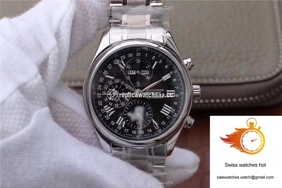 Longines Conquest Classic Chronograph Moonphase Black Dial 1 Longines Conquest Classic Chronograph Moonphase Black Dial 1