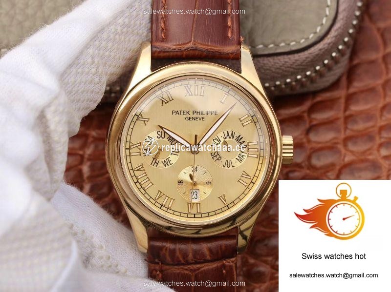 Patek Philippe Annual Calendar 5035J Gold Dial 1 Patek Philippe Annual Calendar 5035J Gold Dial 1
