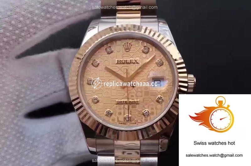 Rolex Datejust II 126333 41MM Diamond-studded Rose Gold Texture Dial 1 Rolex Datejust II 126333 41MM Diamond-studded Rose Gold Texture Dial 1