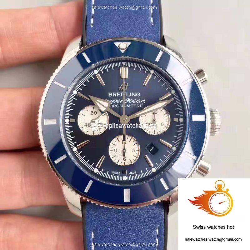 Breitling Superocean Heritage II Chronograph 44 AB0162161C1A1 GF Factory Blue Dial 1 Breitling Superocean Heritage II Chronograph 44 AB0162161C1A1 GF Factory Blue Dial 1