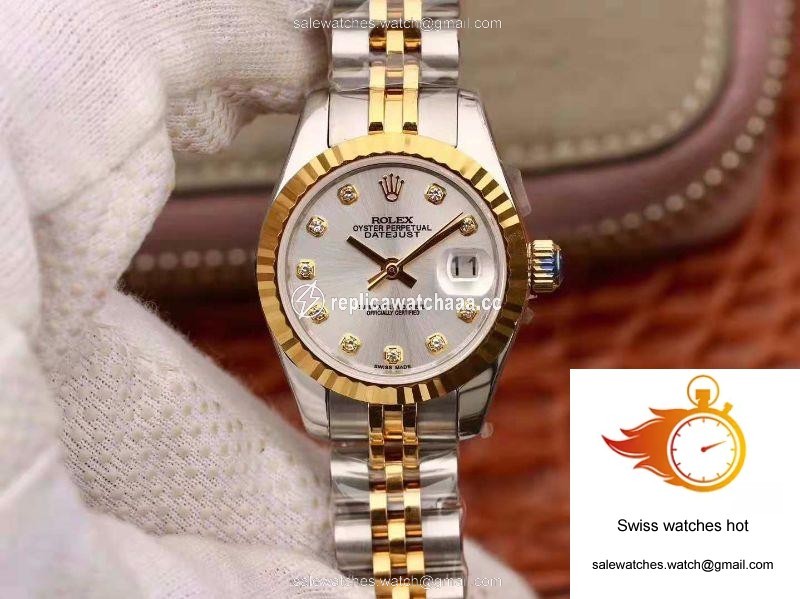 Rolex Lady Datejust 18K Gold 28MM Silver Dial 1 Rolex Lady Datejust 18K Gold 28MM Silver Dial 1