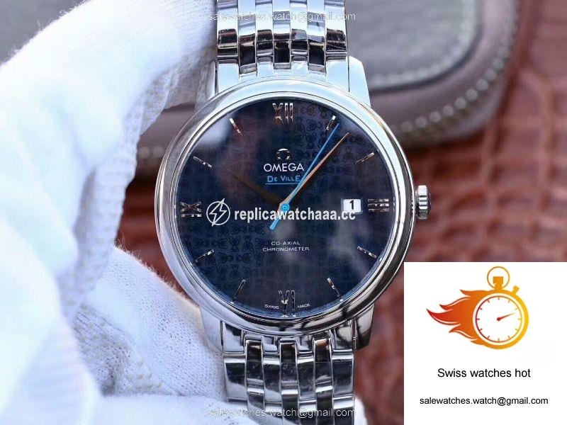 Omega De Ville Prestige 424.10.40.20.03.003 Blue Dial 1 Omega De Ville Prestige 424.10.40.20.03.003 Blue Dial 1