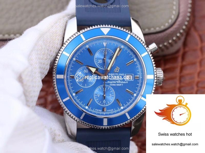 Breitling Superocean Heritage II Chronograph A1331216 OM Factory Blue Dial 1 Breitling Superocean Heritage II Chronograph A1331216 OM Factory Blue Dial 1