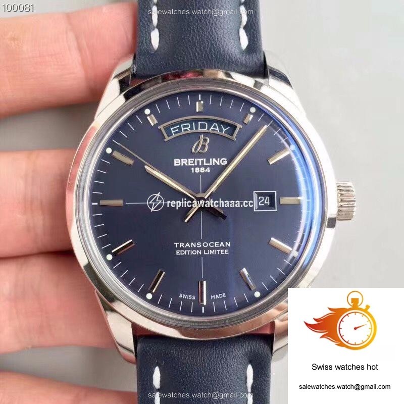 Breitling Transocean Day Date A453109T/C921/731P/A20BA.1 Blue Dial 1 Breitling Transocean Day Date A453109T/C921/731P/A20BA.1 Blue Dial 1