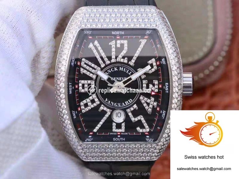 Franck Muller Vanguard V45.SC.DT.D.NBR.CD.5N.NR Black Dial 1 Franck Muller Vanguard V45.SC.DT.D.NBR.CD.5N.NR Black Dial 1