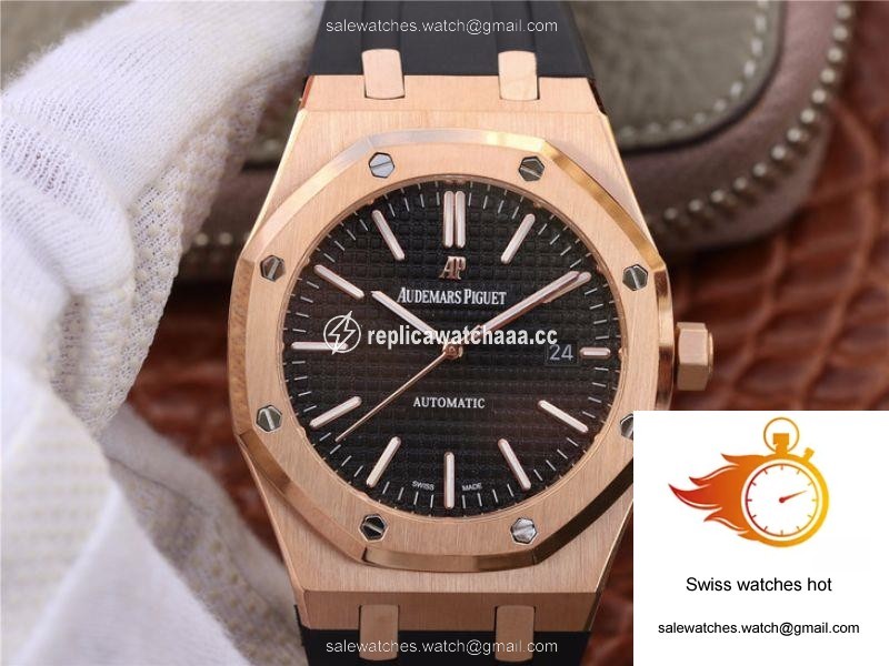 Audemars Piguet Royal Oak 15400OR.OO.D002CR.01 JF Factory Black Dial 1 Audemars Piguet Royal Oak 15400OR.OO.D002CR.01 JF Factory Black Dial 1
