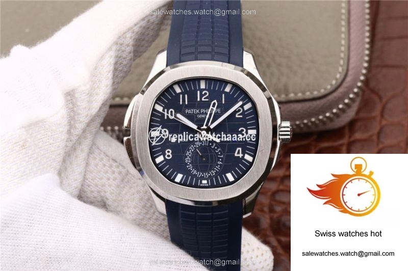 Patek Philippe Aquanaut Dual Time 5164A-001 MP Factory Blue Dial 1 Patek Philippe Aquanaut Dual Time 5164A-001 MP Factory Blue Dial 1