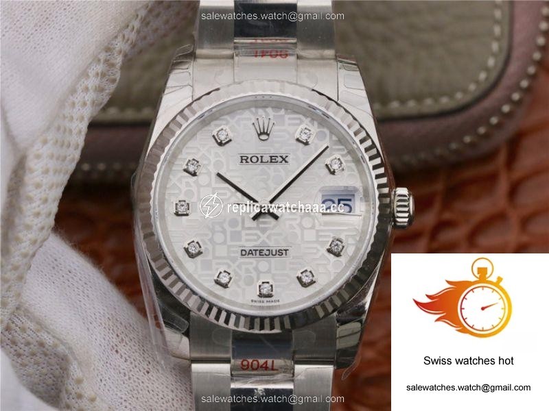 Rolex Datejust 116234 36MM AR Factory Diamond-printed Dial 1 Rolex Datejust 116234 36MM AR Factory Diamond-printed Dial 1