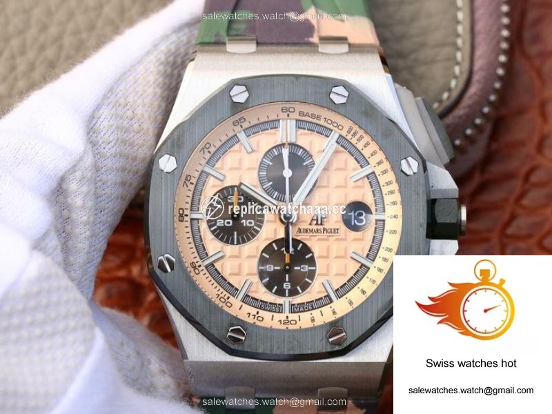 Audemars Piguet Royal Oak Offshore 44MM 26400SO.OO.A054CA.01 JF Factory Beige Dial 1 Audemars Piguet Royal Oak Offshore 44MM 26400SO.OO.A054CA.01 JF Factory Beige Dial 1