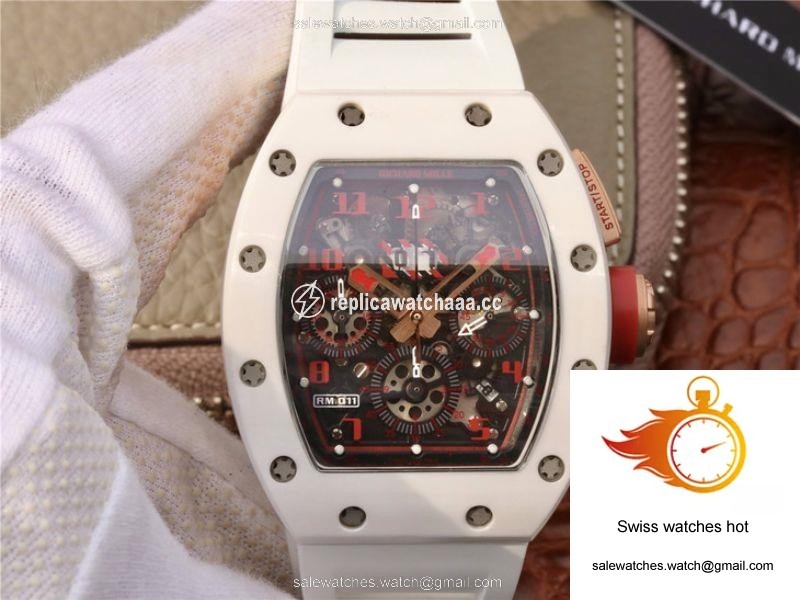 Richard Mille RM011 Felipe Massa Flyback Dubai Chronograph KV Factory Crystal Dial 1 Richard Mille RM011 Felipe Massa Flyback Dubai Chronograph KV Factory Crystal Dial 1