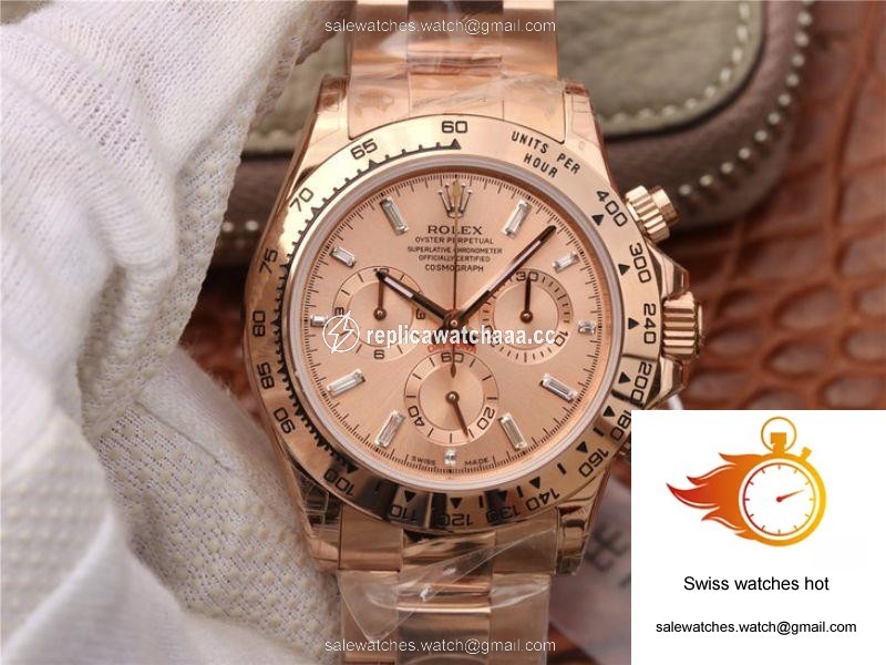 Rolex Daytona Cosmograph 116508 JH Factory Rose Gold Dial 1 Rolex Daytona Cosmograph 116508 JH Factory Rose Gold Dial 1