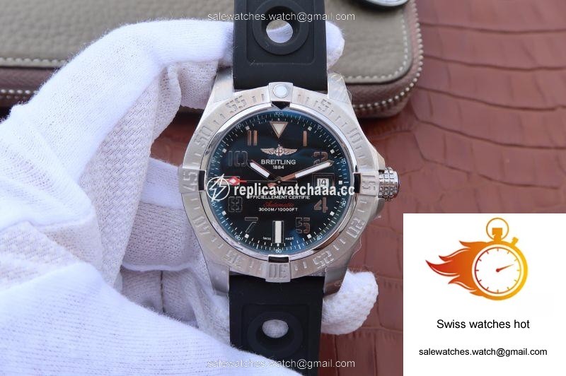 Breitling Avenger II A3239011/BC34/170A GF Factory Black Dial 1 Breitling Avenger II A3239011/BC34/170A GF Factory Black Dial 1